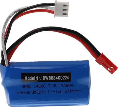 Produktbild von vhbw Akku kompatibel mit Syma F1 Modellbau (700mAh, 7,4V, Li-Ion, 54 x 28 x 15 mm, BEC)