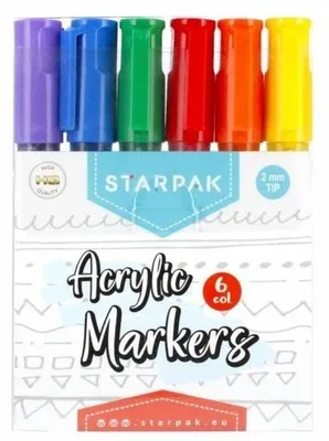 Immagine prodotto di Pennarelli acrilici a 6 colori
