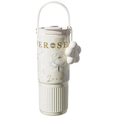 Immagine prodotto di Borraccia termica Minicee da 860 ml in acciaio inossidabile 316 sottovuoto con cannuccia