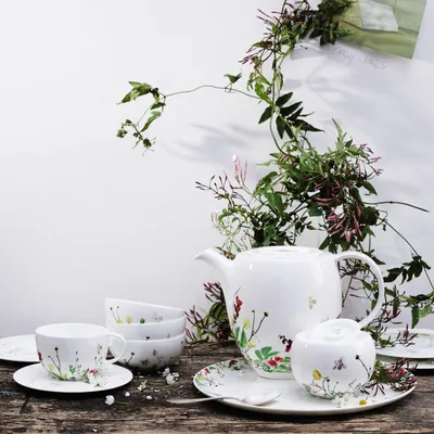 Imagen del producto de Rosenthal, azucarero para 6 personas, diseño "Brillance", motivos de flores silvestres, referencia: 10530-405101-14330