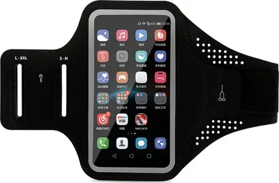 Obrázek produktu pro INF Sportovní armband na běhání s voděodolným držákem na telefon Černá