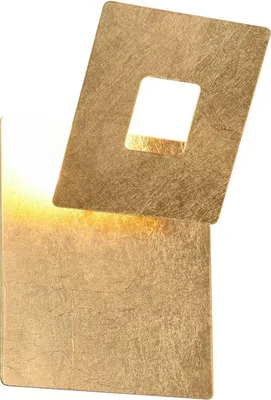 Zdjęcie produktu dla Kinkiet LED LEANO złoto-odcienie złota 6W Ciepła biel 560lm metal wym:18x18x18cm IP20 Trio