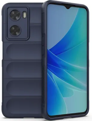 Produktbild von OPPO A57 4G Hülle, Weich TPU Silikon Stossfest Anti-rutsch Schutzhülle für OPPO A57 4G Dunkelblau
