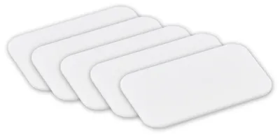 Produktbild von Kesper | 5er Set Schneidebrett, Material: Kunststoff (PE), Maße: 25 x 15 x 0,7 cm, Farbe: Weiß | 30724