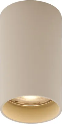 Zdjęcie produktu dla QAZQA – Nowoczesny Nowoczesny reflektor do zabudowy Beżowy GU10 50 mm okrągły – Tuba I Salon I Sypialnia – Aluminium Okrągły – Pasuje do LED GU10