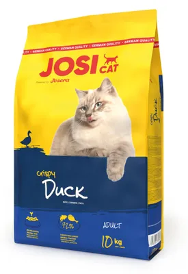 Productafbeelding van Josera JosiCat Crispy Duck, 10 kg, voor volwassen katten, met eend, 10 kg