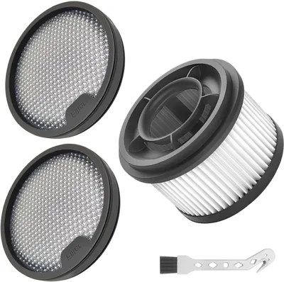 Produktbild von Hepa Vorfilter für Dreame Z10 Station / T10 / T20 / T30 / R10 / R10 Pro / R20 / R20 Pro für Xiaomi G9 / G10 Staubsauger Waschbar Ersatzteile, 3 Hepa Filters, 1 Reinigungs Bürste
