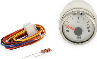 Produktbild von Tankuhr mit Kraftstoffanzeige, 12V 24V T, 240 - 33 Ohm, Weiß, mit Beleuchtung