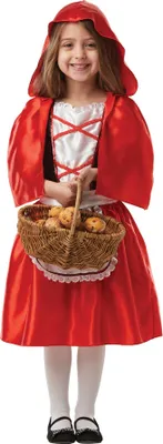 Produktbild von Bristol Novelty - Kostým "Červená čiapočka" - dievčatá BN4780 (116) (červená/biela)