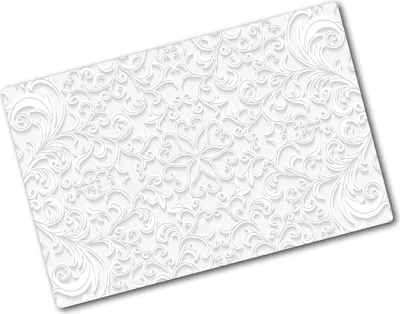 Produktbild von Tulup Glas Herdabdeckplatte - 80x52 cm - Glaskeramikkochfeld-Abdeckung Spritzschutz Glasabdeckplatte - Einteilig - Kunst: Modern & Klassisch - Ornamente - Weiß