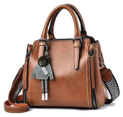 Image de Solidchoice - Sac bandoulière pour femmes en cuir PU, avec poignées courtes