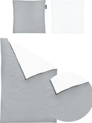 Produktbild von Irisette Mako-Satin Bettwäsche-Garnitur Jessica 8256 silber 135 x 200 cm