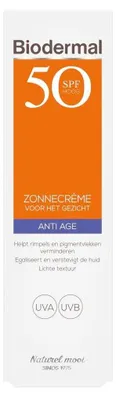 Produktbild von Biodermal SPF50 Anti-Aging-Sonnencreme für das Gesicht (40 ml)