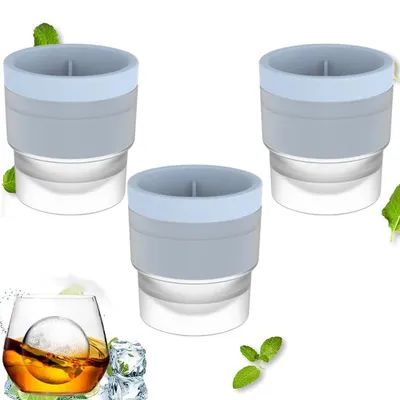 Obrázek produktu pro Kulaté formy na kuličky ledu, forma na led do whisky, ledové kuličky do whisky koktejlů