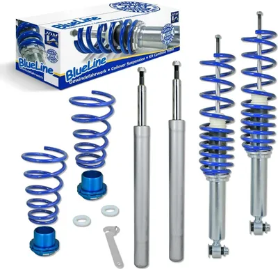 Produktbild von JOM BlueLine Gewindefahrwerk Stoßdämpfer mit Federn für BMW 3 Limousine (E36) 3 Coupe (E36) 5 Limousine (E34) 3 Compact (E36) 3 Cabrio (E36) 3 Touring