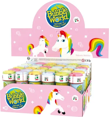 Immagine prodotto di Bolle di sapone 60 ml Unicorno