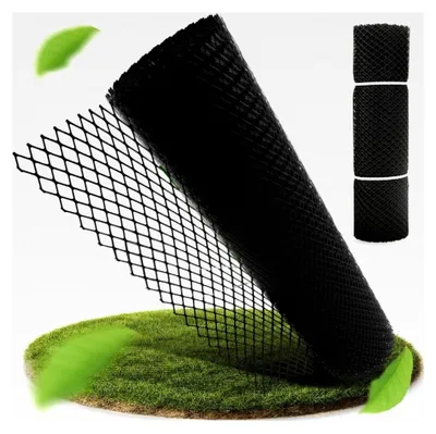 Produktbild von Rasenschutzgitter aus Kunststoff – befahrbar – Alternative zu Rasengittersteinen – Rasenwaben zur Bodenstabilisierung – Garten und Einfahrt (10 Meter)
