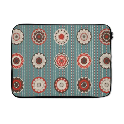 Produktbild von MuchoWow® Laptop Hülle 14 ZollBohème - Blumen - Vintage - Design Laptoptasche - Laptoptasche - Stoßsicher - Schutzhaube