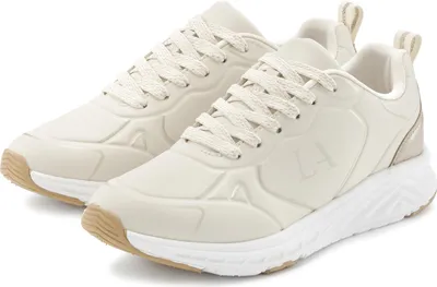 Produktbild von LASCANA Sneaker Freizeitschuh, Schnürschuh, Turnschuhe, beige/goldfarben Größe 41