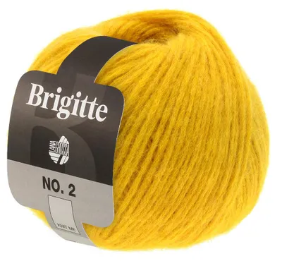 Produktbild von Lana Grossa BRIGITTE NO. 2 Wolle 50 g 140 m Alpaka Baumwolle Strickgarn Farbe 021 - Maisgelb