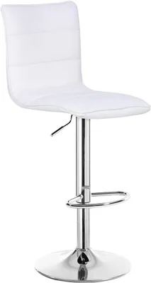 Produktbild von WOLTU Barhocker Designer Hocker, pflegeleichter Kunstleder Stahl, Antirutschgummi, Weiß