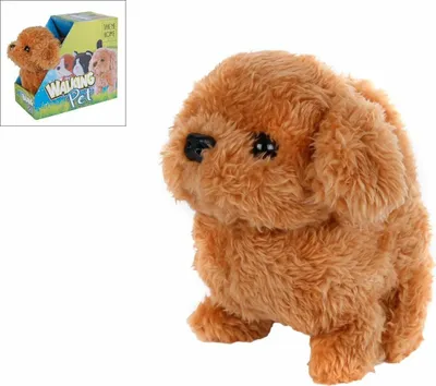 Produktbild von Van Manen's Handelsonderneming Laufhund braun m. Funktionen, 17cm
