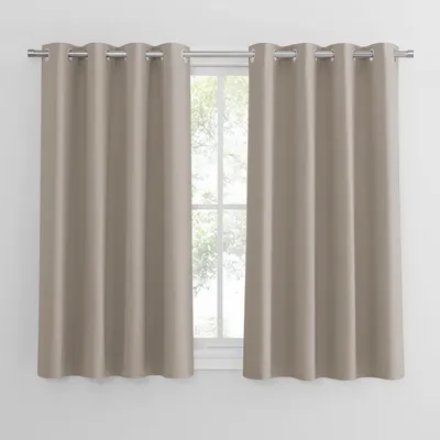 Produktbild von Verdunkelungsvorhang Thermovorhang Ösen 132 x 160 cm 2 Stück Schlafzimmer