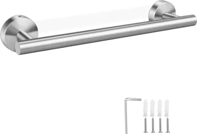 Produktbild von Handtuchhalter aus Edelstahl - 30 cm - Silber - modernes Design