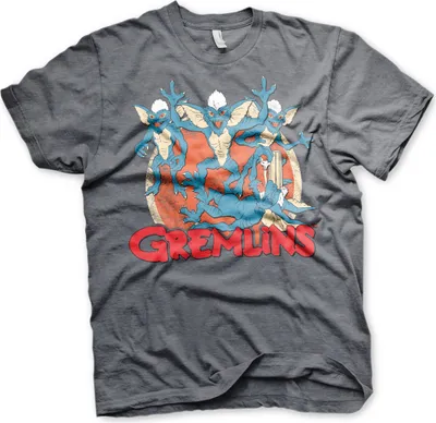 Produktbild von Gremlins Group T-Shirt - Small - Dark-Heather