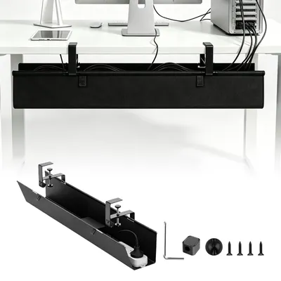 Kabelgoot 90 cm unter dem Schreibtisch, ohne Bohren, Kabelmanagement