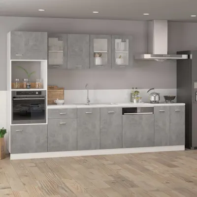 Produktbild von Eleganter Möbel Schubunterschrank Lyon Betongrau 50x46x81,5cm Holzwerkstoff - CJG949986 - Küchenschränke