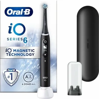 Produktbild von Oral-B Electric Toothbrush | iO6s | Rechargeable | For adults | Number of brush heads included 1 | Number of teeth brushing modes 4 | Black Lava