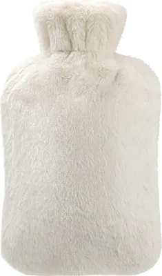 Produktbild von Wärmflasche mit weichem Bezug 2L, Premium Naturkautschuk,Sicher und Langlebig Wärmeflasche für Familie