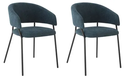 Produktbild von CHITA Polsterstuhl (2 St) 4-Fuß-Stuhl, Esszimmerstuhl, Verstellbare Füße, Chenille