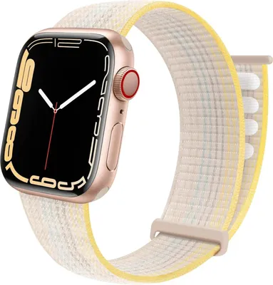 Produktbild von Strap-it Nylon-Schlaufenarmband - Passend für Apple Watch - Serie 1/2/3/4/5/6/7/8/9/10/11/SE/Ultra (2) - Starlight/Starlight Mix - 44/45/46/49mm