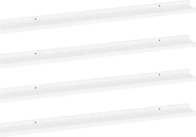 Image de vidaXL Étagères murales 4 pcs. Blanc 100x9x3 cm