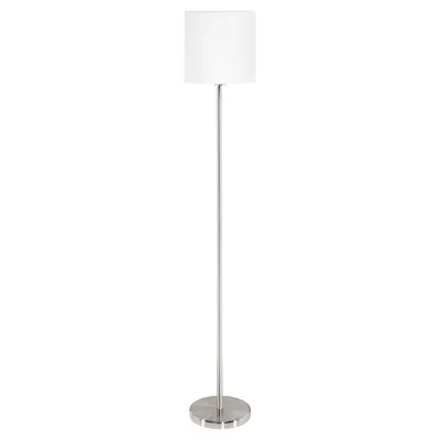Produktbild von EGLO PASTERI, Nickel, Weiß, Wohnzimmer, Stoff, Stahl, IP20, II, E27