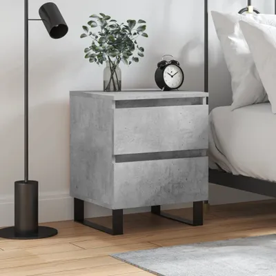 Produktbild von The Living Store Nachttisch Betongrau 40x35x50 cm Holzwerkstoff