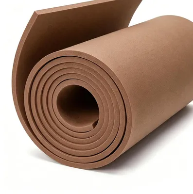 Image de Planche de mousse synthétique, couleur marron café, épaisseur 3 mm, dimensions 35 x 200 cm, idéale pour les travaux manuels et les projets de bricolage