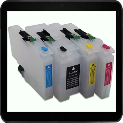 Produktbild von LC3237 + LC3239 - CISS / Easyrefillpatronen Multipack für LC3237 /LC3239XL - Black, Cyan, magenta, Yellow - Leerpatronenset mit Chips