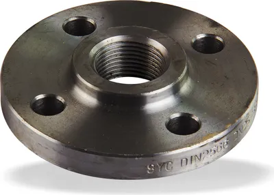 Produktbild von Gewindeflansch 3/4" 105x16mm DN20 schwarz Schweissfitting Rohrflansch Flansch