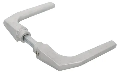 Obrázek produktu pro Dveřní klika - Hliník - Matná stříbrná - 104 x 56 mm