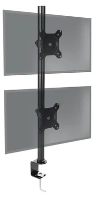 Produktbild von Duronic DM15V2 Monitorständer | Doppel-PC-Tischhalterung | Für Zwei 13-32 Zoll Bildschirme | Einstellbar | | VESA 75/100 | 8 kg pro Bildschirm | -15 °/+15 ° Neigung