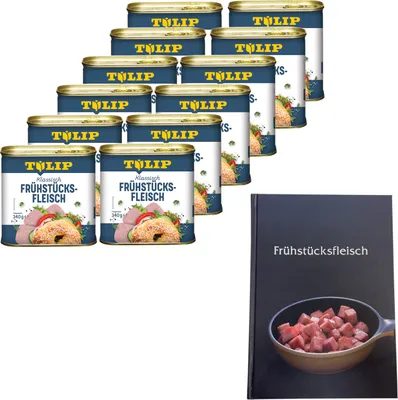 Produktbild von TULIP 12x Frühstücksfleisch Schwein 340g Dänische Delikatesse mit extra Kochbuch