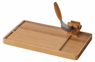 Produktbild von Boska Käseschneider Lumberjack Amigo mit Schneidebrett, Buche, Edelstahl, 850535