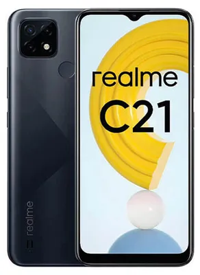 Produktbild von realme C C21, 16,5 cm (6.5"), 4 GB, 64 GB, 13 MP, Android 10, Schwarz