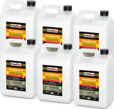 Produktbild von Isolbau Acryl-Grund - 30 L Wasserverdünnbares Grundiermittel für eine professionelle Grundierung Innen & Außen