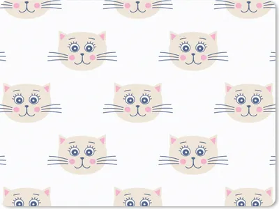 Produktbild von MuchoWow® Mauspad Mousepad Katzen - Mädchen - Pastell - Muster - Kinder 23x19 cm - Mousepads - Maus Mat - Pad - Mausunterlage - Schreibtischunterlage - Mauspad