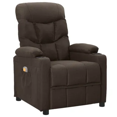 Produktbild von Massagesessel Dunkelbraun Stoff