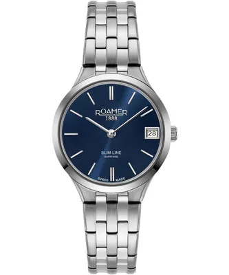 Produktbild von Roamer Armbanduhr Date Slim-Line Classic Ladies Blue